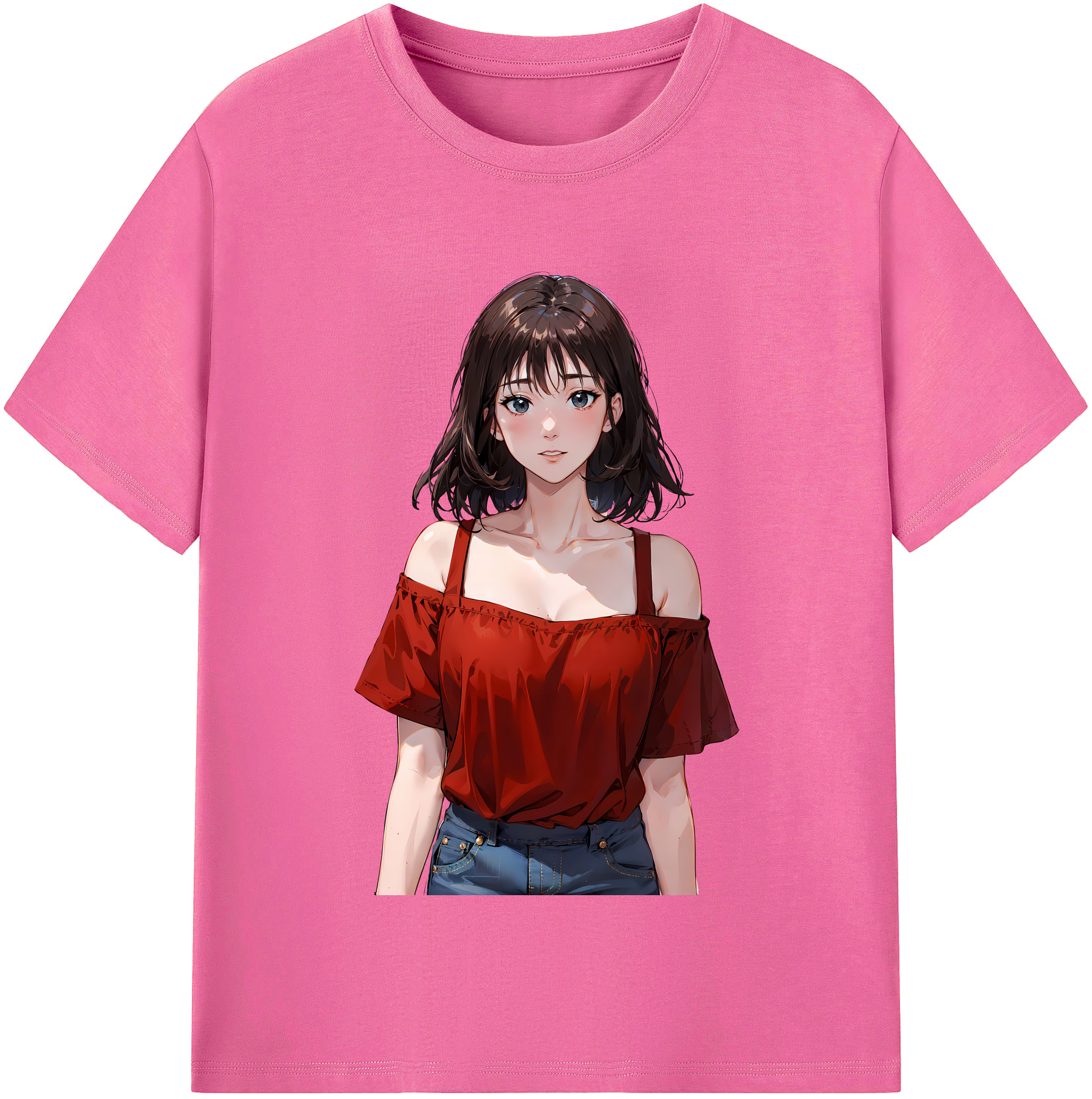 （画像用） SLAM DUNK／スラムダンク レディースカジュアルプリントTシャツ（綿100％）